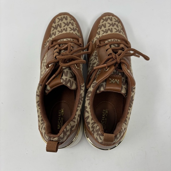 MICHAEL Michael Kors All Over Platform Logo Sneakers Size 8.5 NWOT - Picture 5 of 12